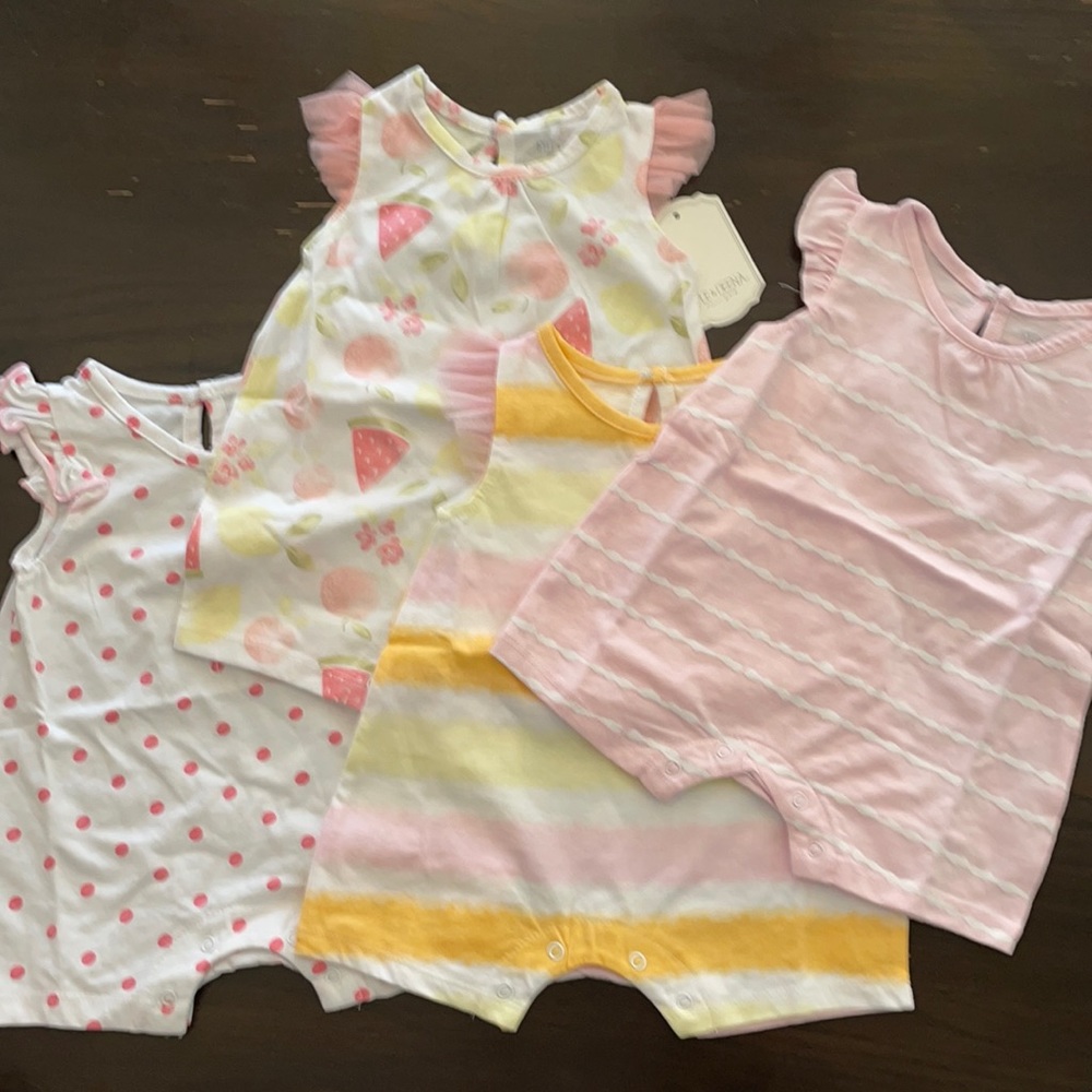 4 piece Romper/one piece bundle